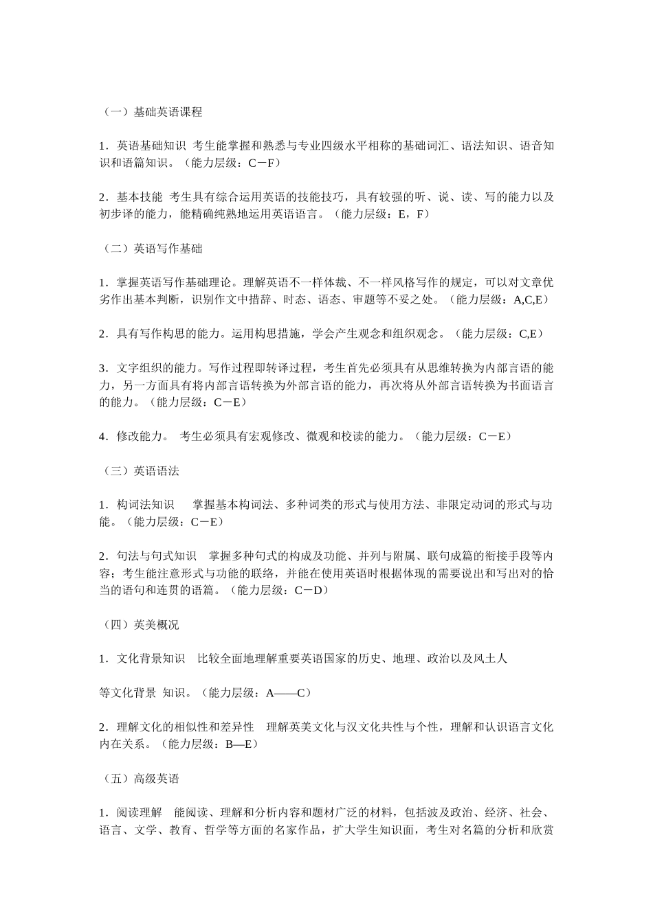 2025年浙江省教师招聘考试中学英语学科考试说明_第3页