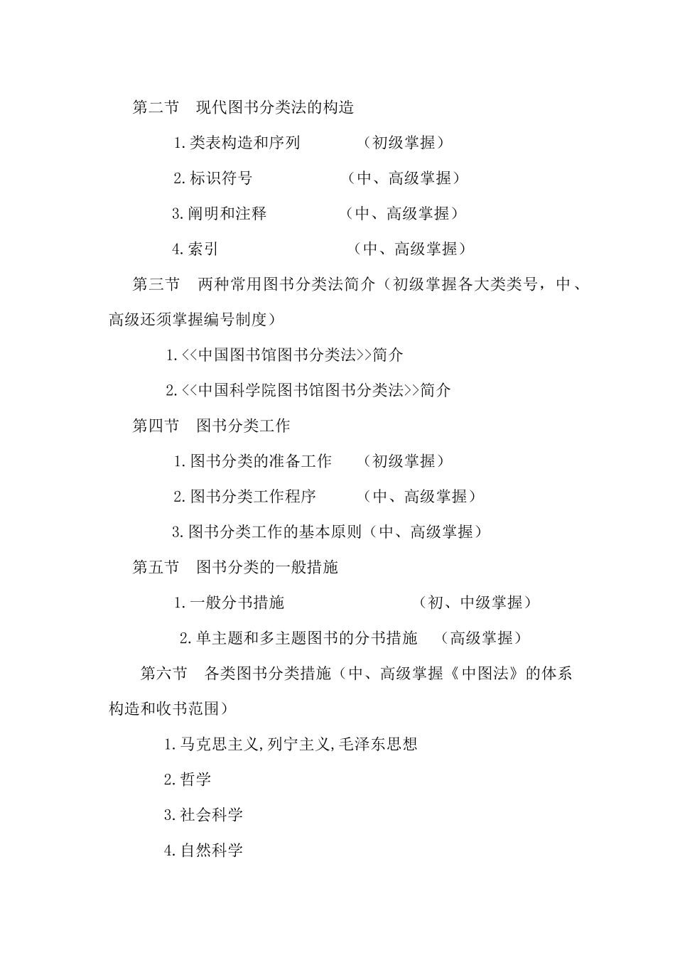 2025年高级图书资料员培训教材大纲_第2页