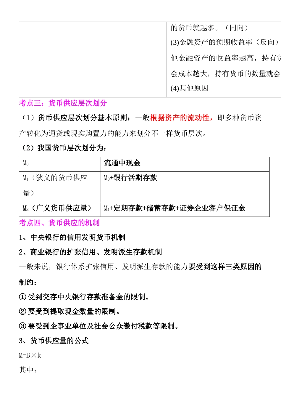 2025年经济师中级基础知识冲刺班 讲义第三部分 货币与金融_第3页