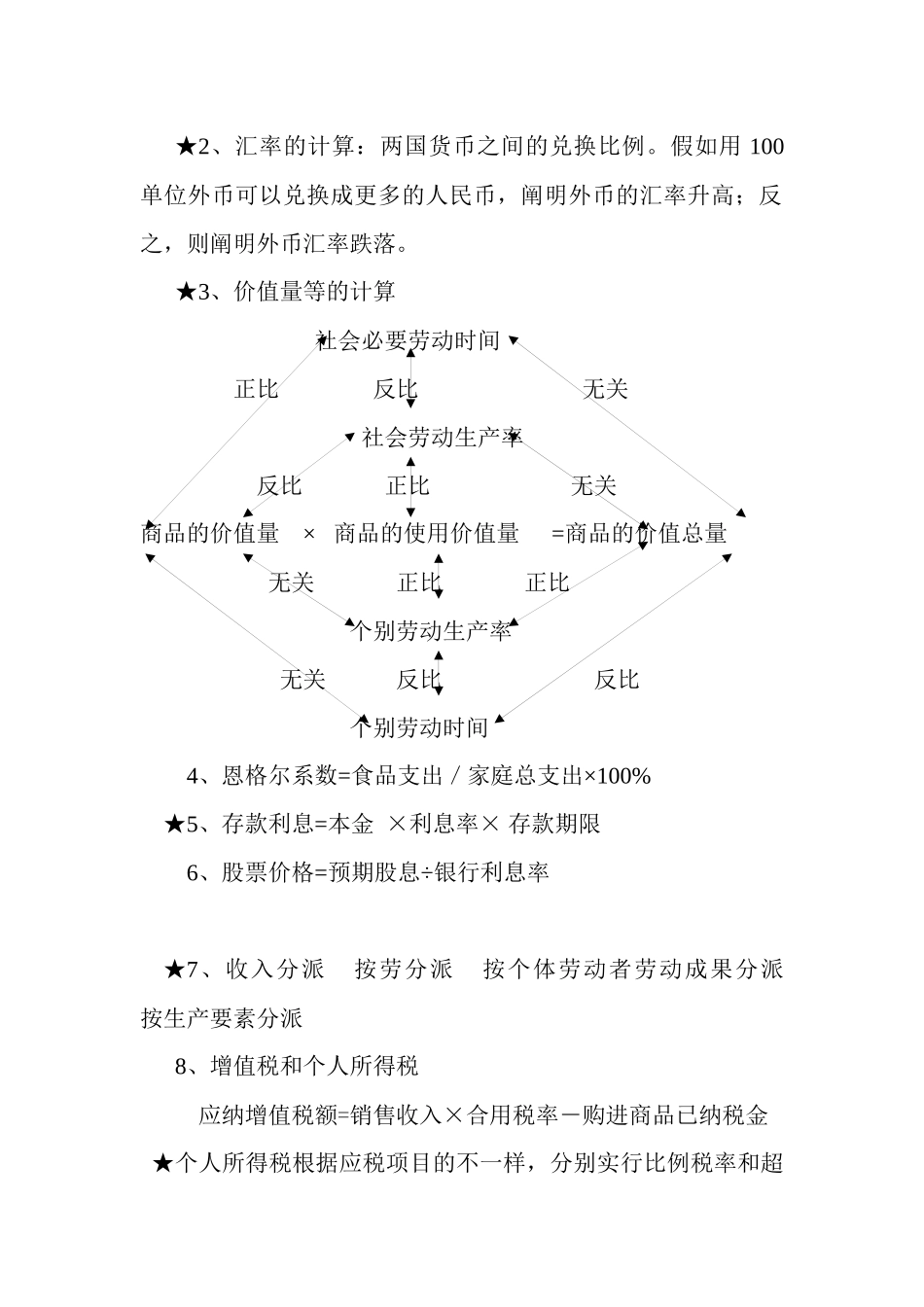 2025年高中思想政治必修一经济与生活教材知识点归类整合_第2页