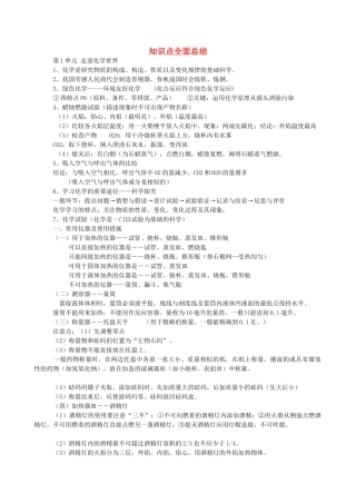 2025年贵州省贵阳戴氏教育管理有限公司中考化学知识点全面总结