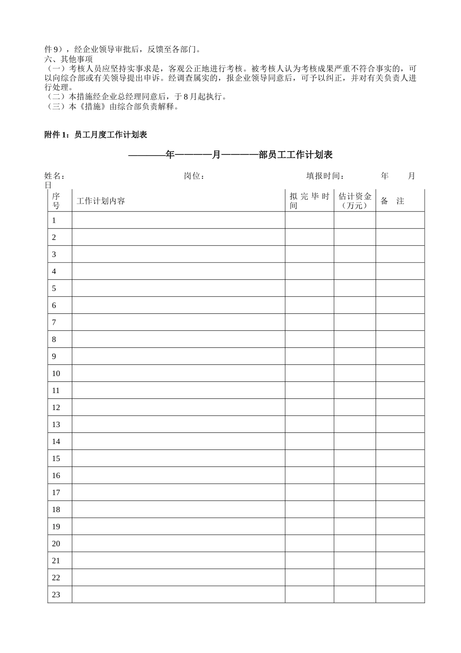 2025年集团公司绩效考核办法附全套表格及操作方案_第3页