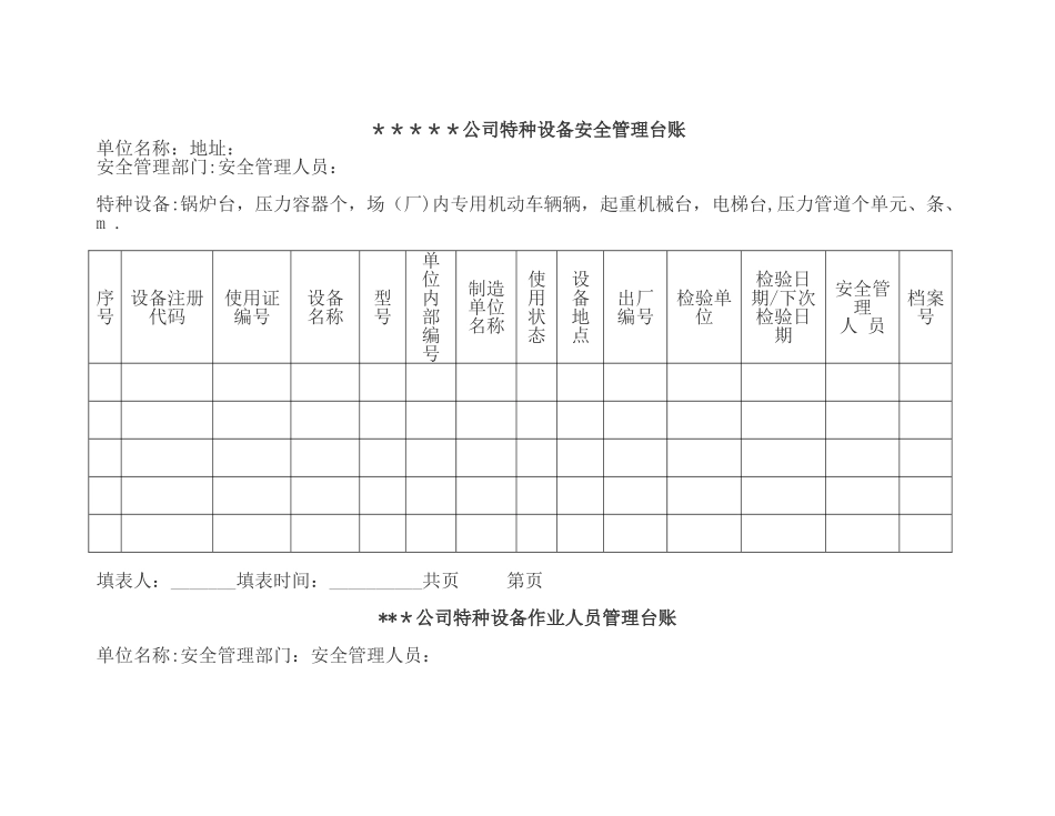 最新特种设备管理台账表格_第3页