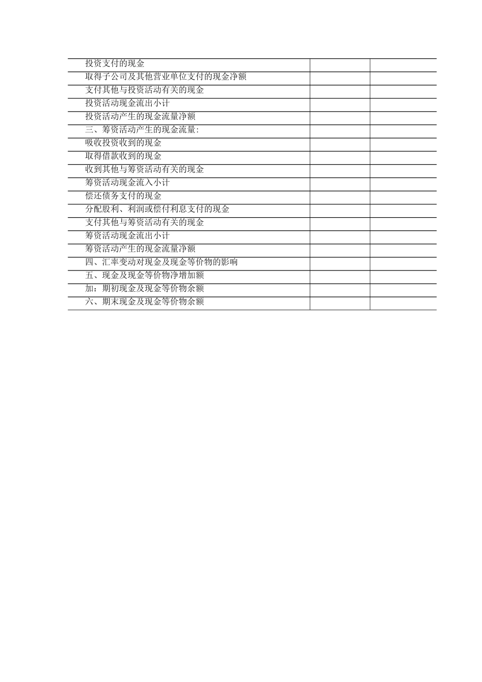 最新财务报表标准格式-完整版_第3页