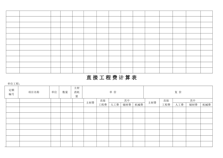 最标准工程预算表_第2页