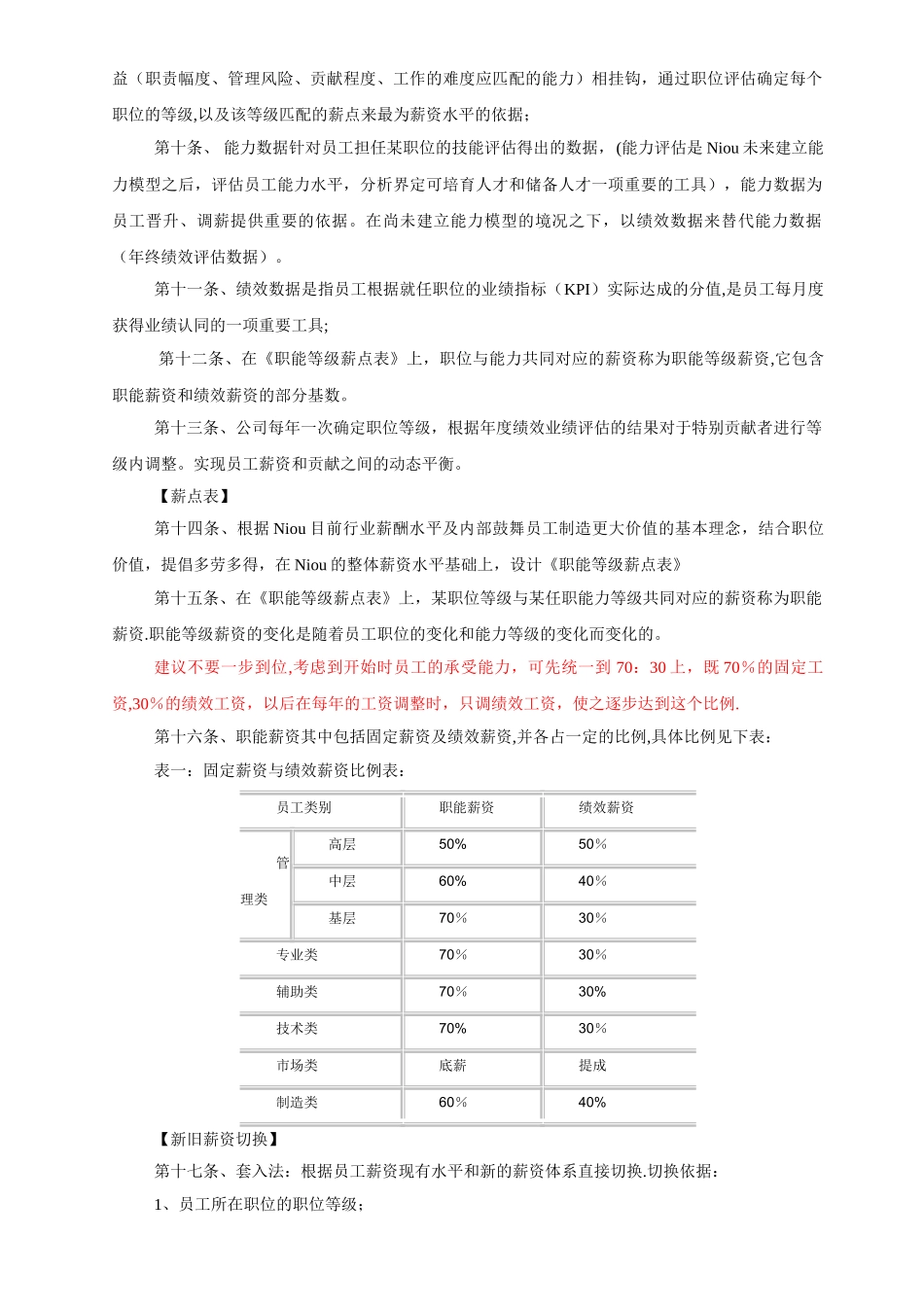 最经典某知名外资企业薪酬管理制度_第2页