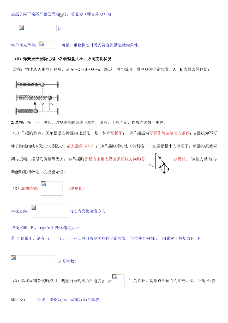 2025年高中物理选修机械振动机械波光学知识点好全_第3页