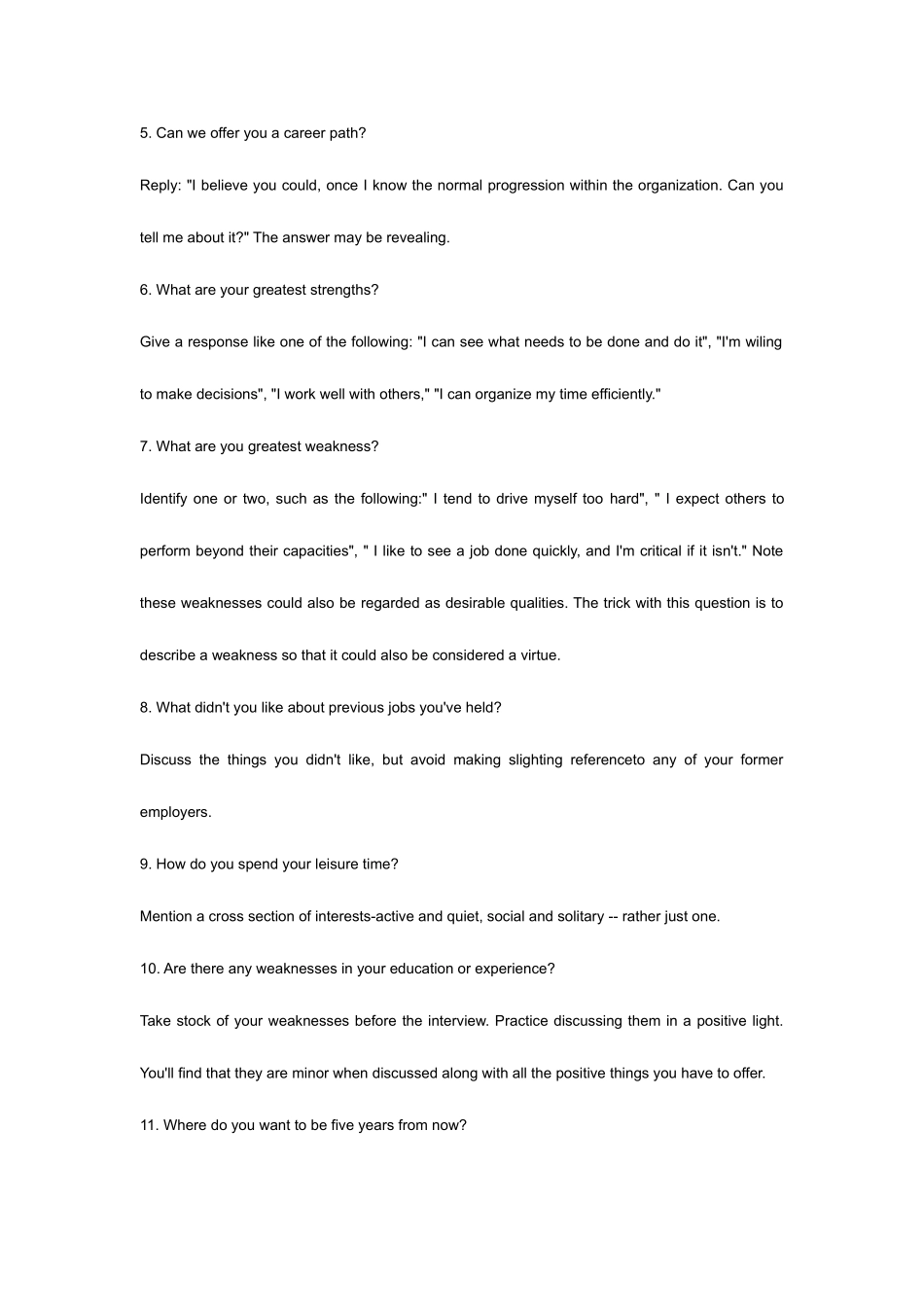 2025年面试英语常见问题_第2页