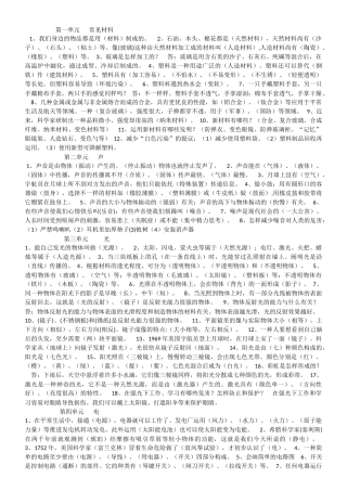 2025年科学知识点