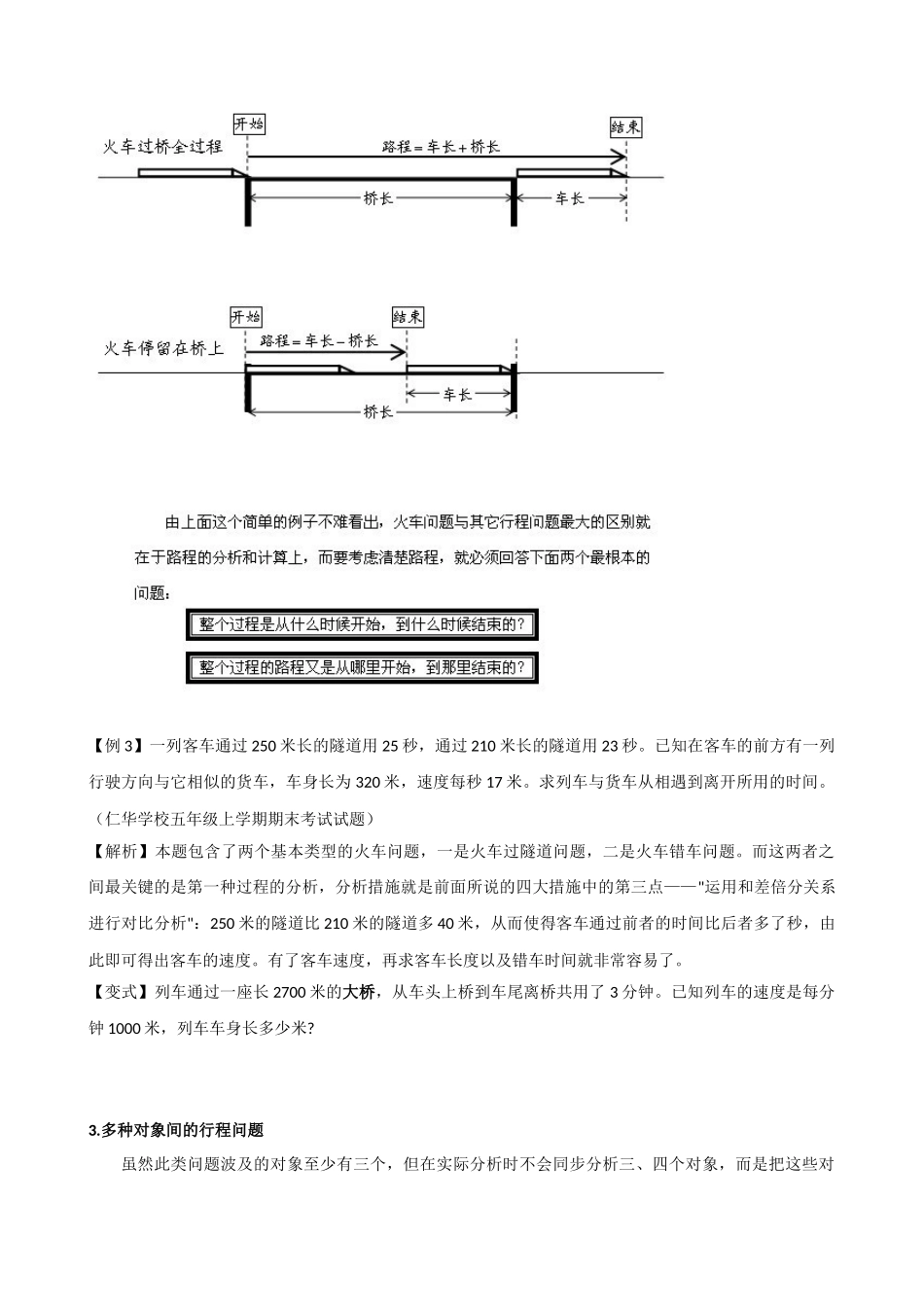 2025年小升初行程问题专项讲解及试题_第3页