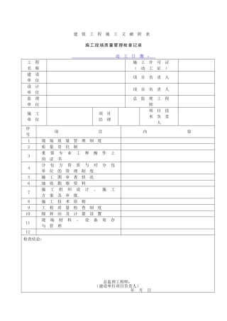 2025年建筑工程资料员工作手册附全套资料表格