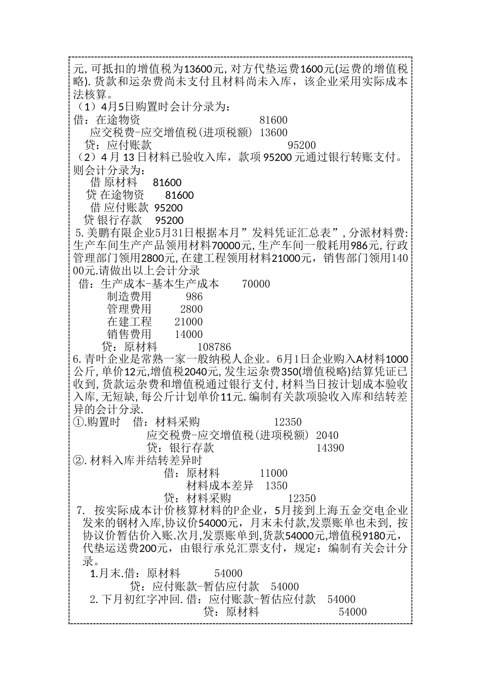 2025年全国通用会计初级职称考试《会计实务》押秘模拟试题01答案版_第3页