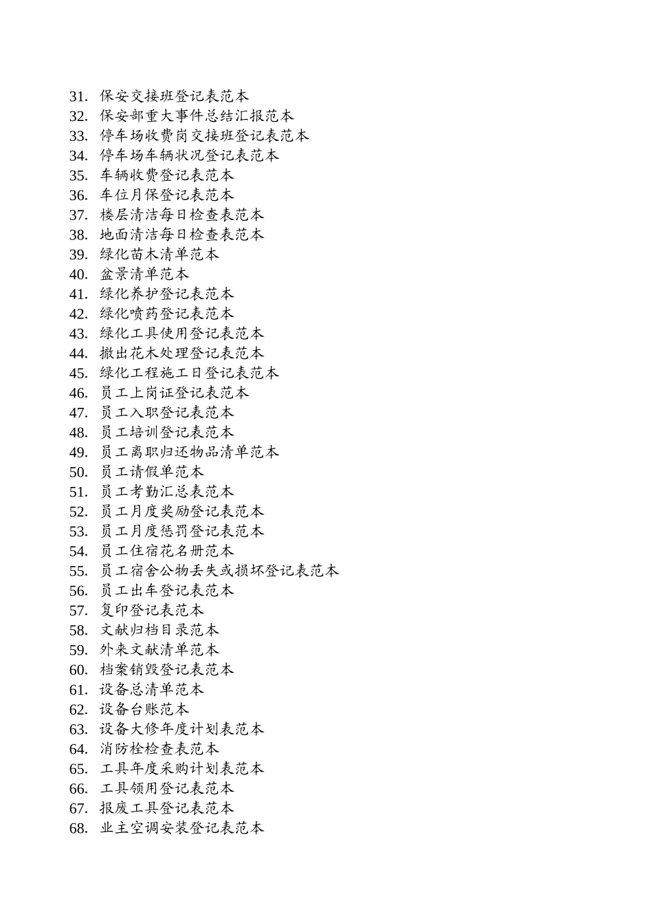 2025年物业管理表格全套_第2页