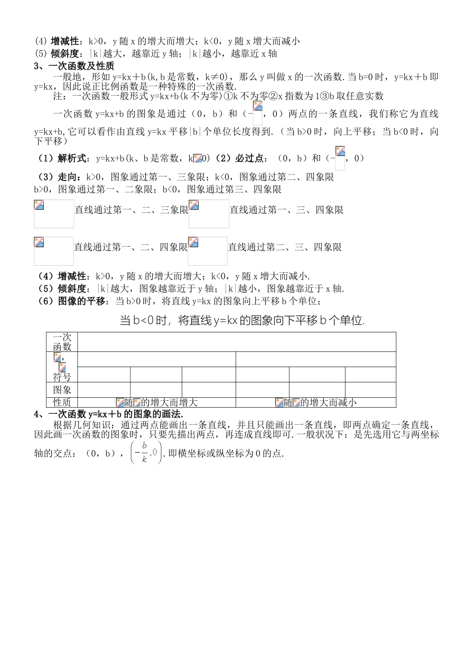 2025年一次函数知识点总结归纳_第2页