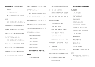 2025年银行从业资格考试个人贷款重点冲刺汇总