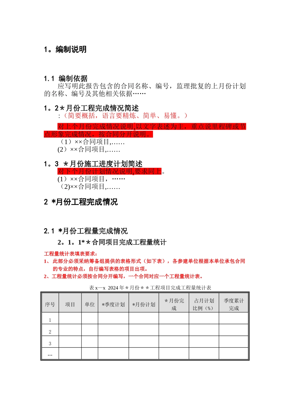 月度进度计划模板_第3页