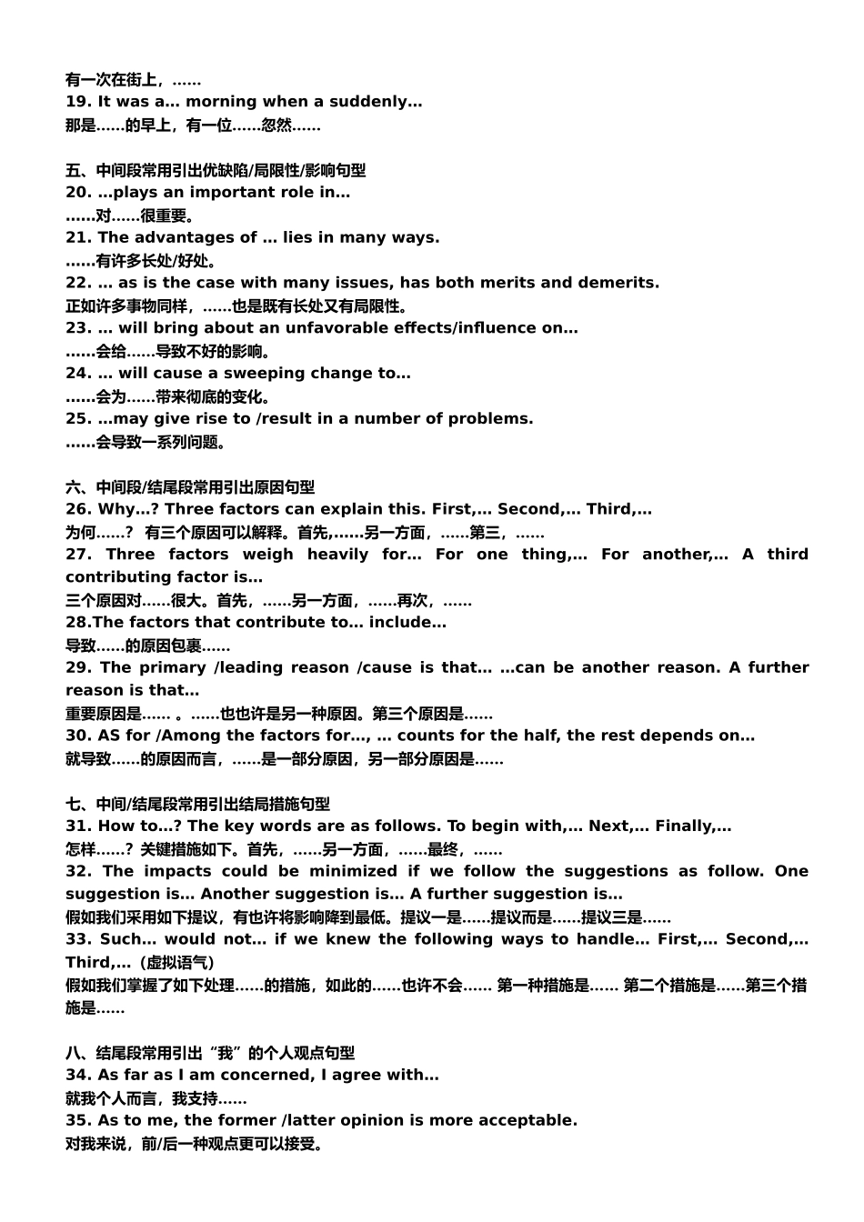 2025年英语四级作文常用句型50句_第2页