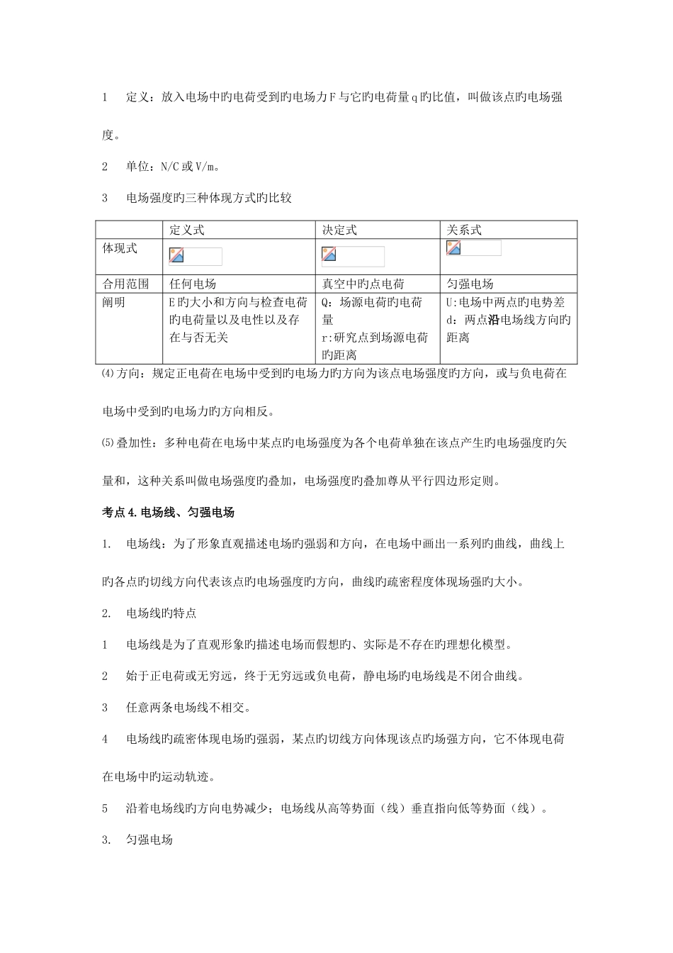 2025年静电场知识点归纳_第2页