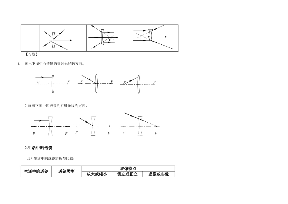 2025年透镜及其应用知识点总结_第3页