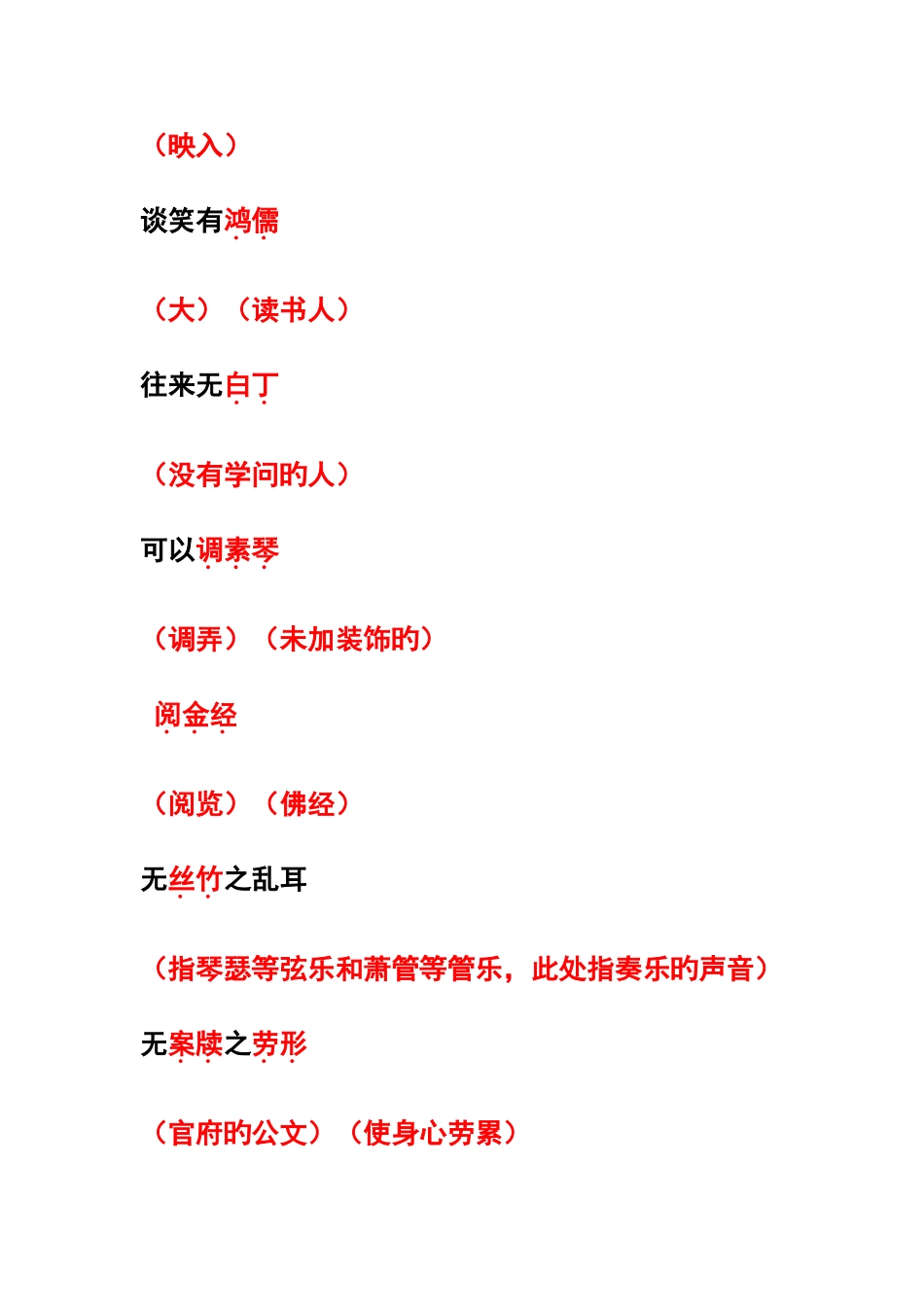 2025年陋室铭知识点梳理_第3页