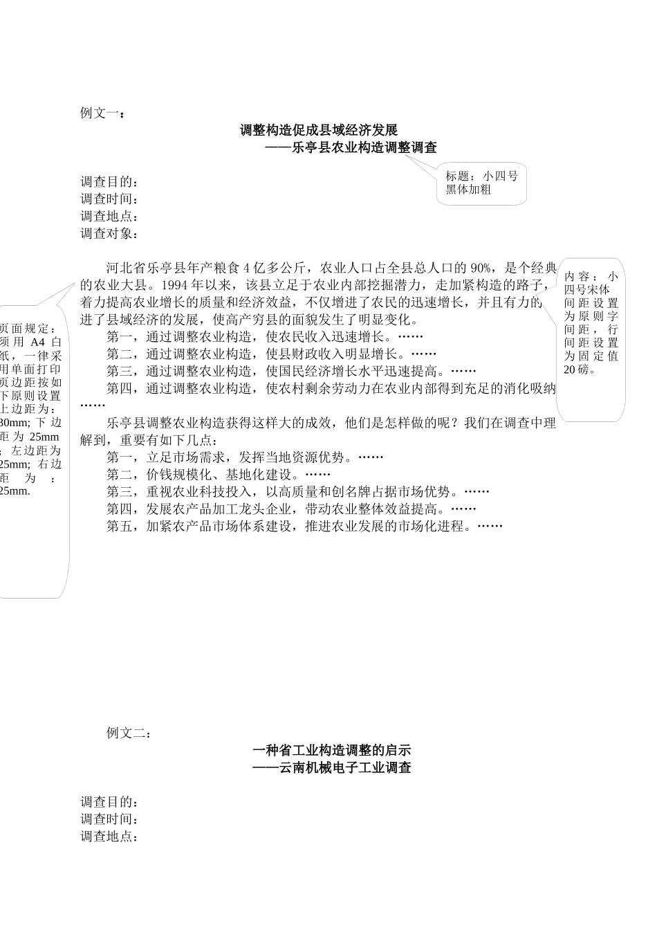 2025年台州电大经济管理系学生社会调查报告格式及内容要求 _第3页