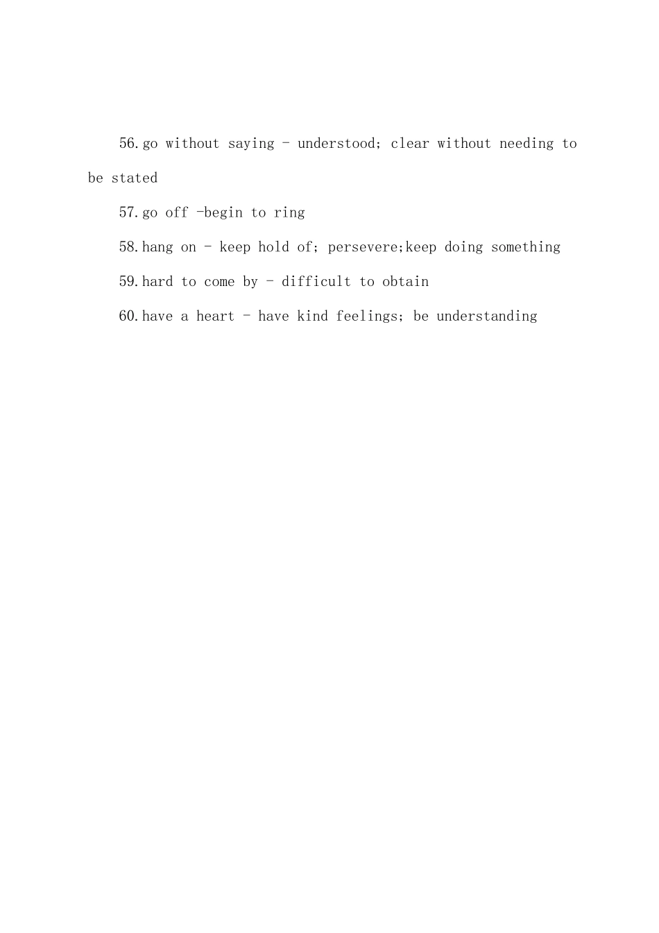 2025年大学英语四级口语听力常用习语复习_第2页