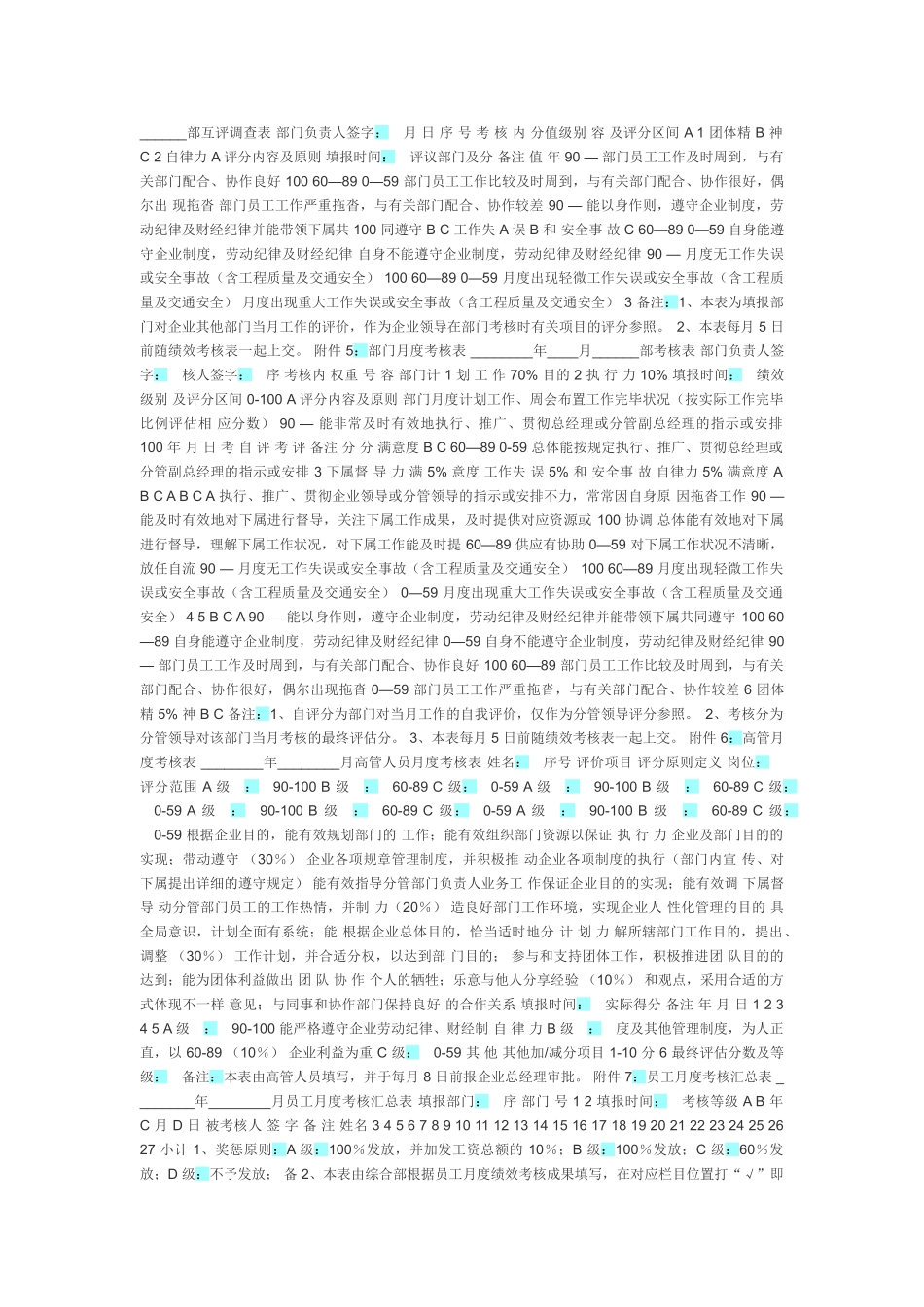 2025年全套绩效考核办法_第3页