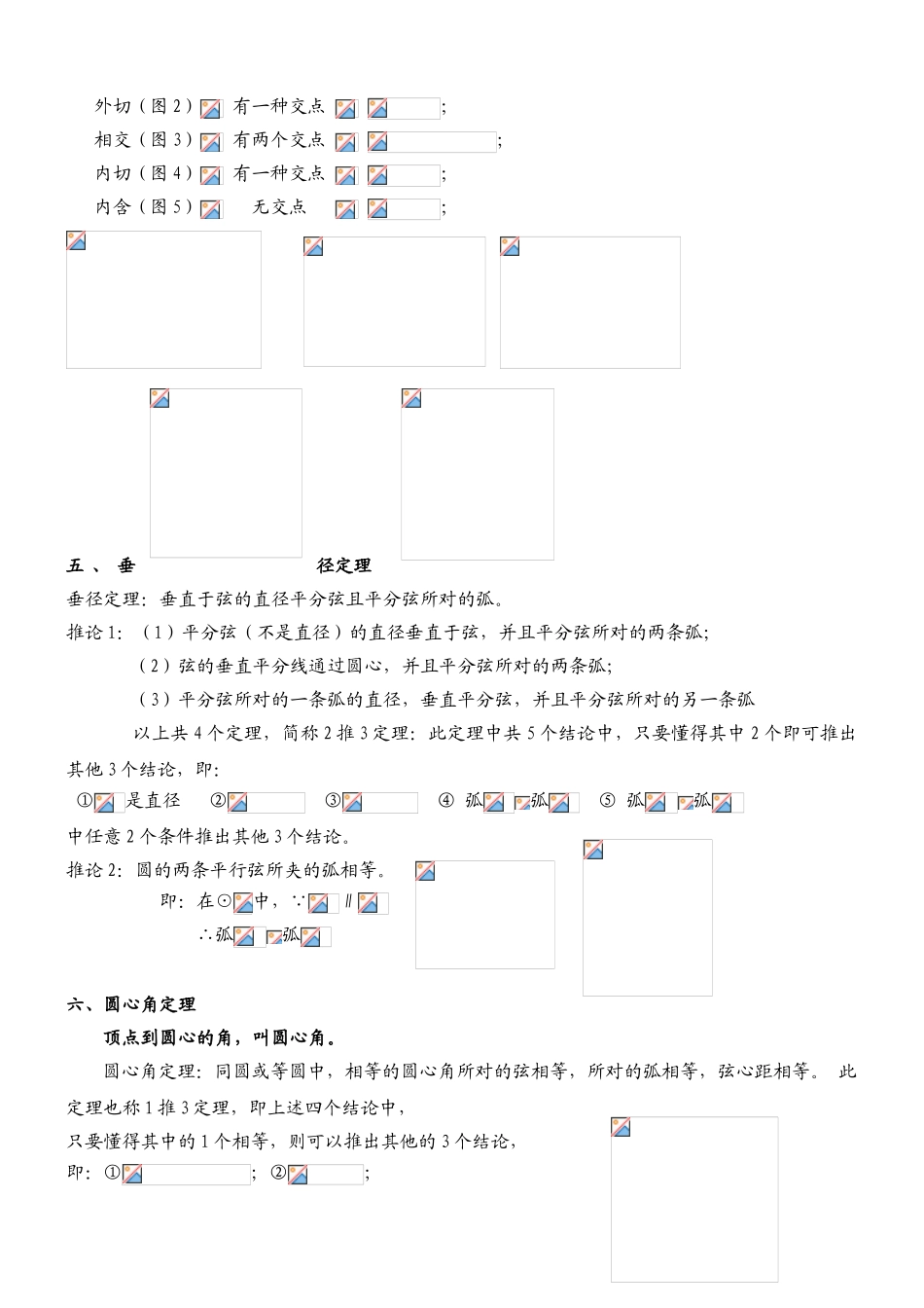 2025年九年级数学圆的知识点总结大全_第2页