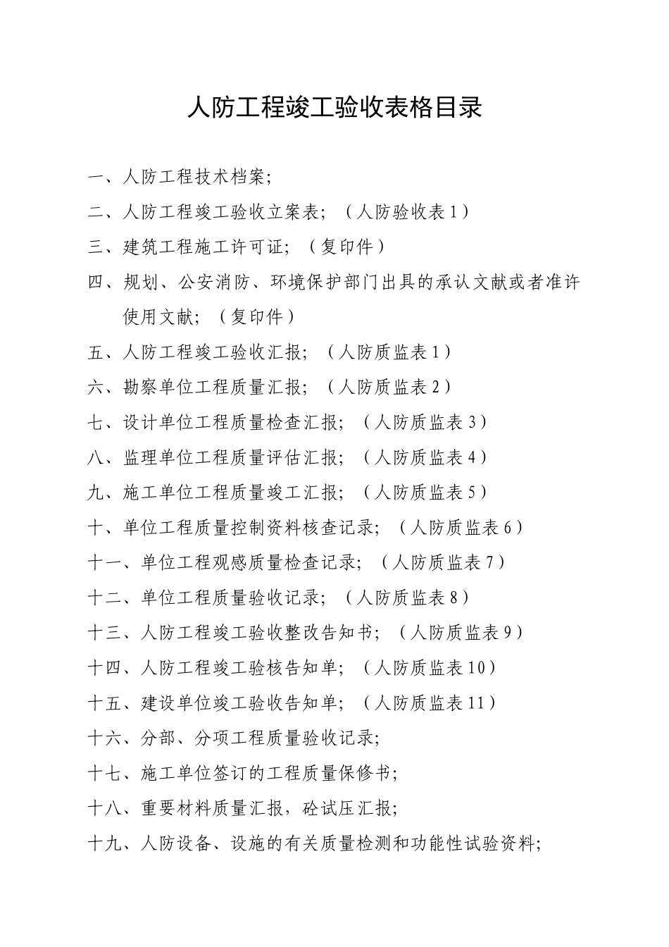 2025年全套人防工程竣工验收资料 _第1页