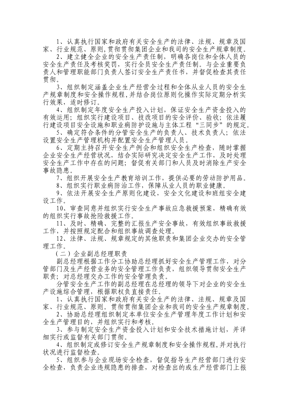 2025年制度生产企业安全生产责任制度全套_第2页