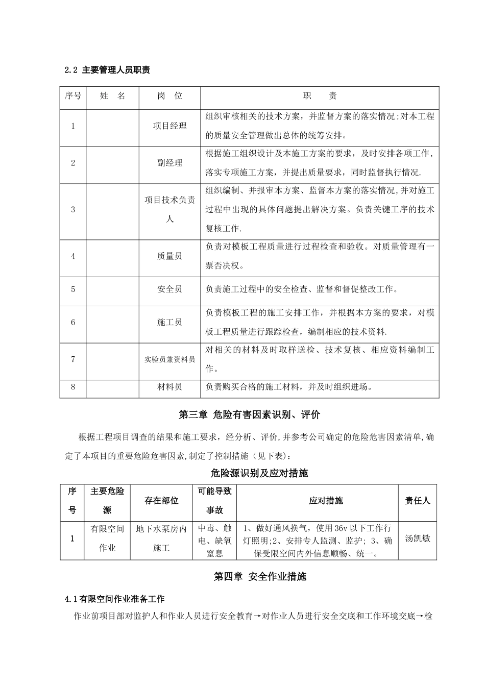 有限空间作业专项施工方案_第3页