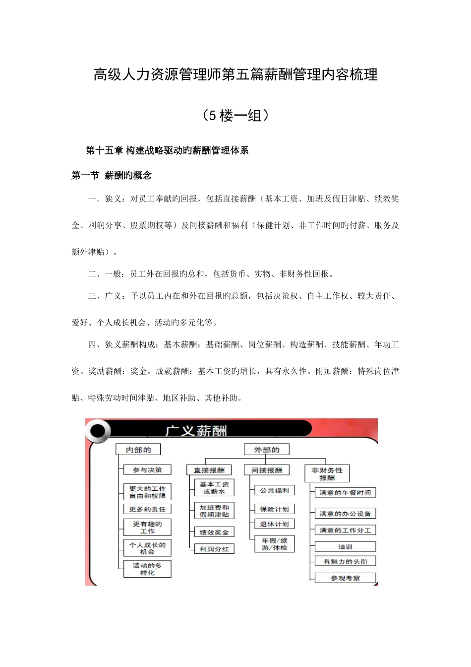 2025年高级人力资源管理师第五篇薪酬管理_第1页