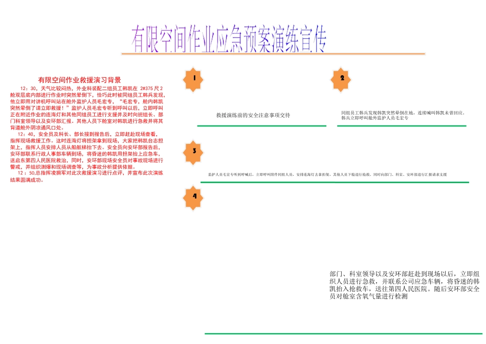 有限空间作业应急救援预案演练总结宣传_第2页