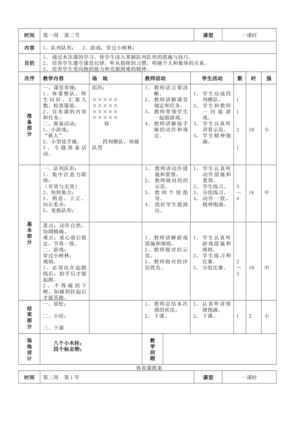 2025年体育教案集锦小学三年级体育全册教案高效课堂导学案_第2页