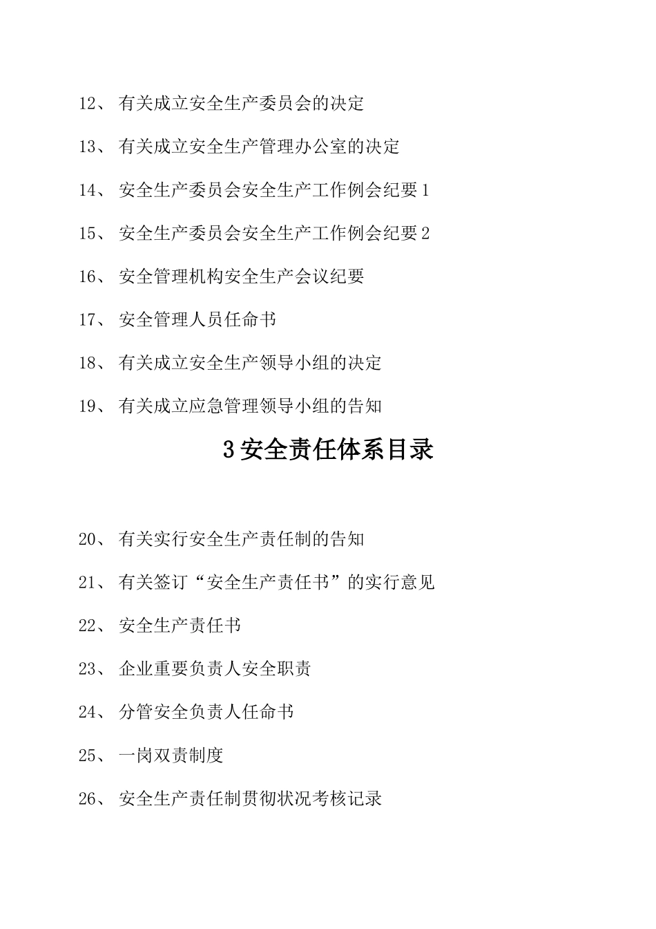 2025年全套完整客运安全生产考评答案目录_第3页