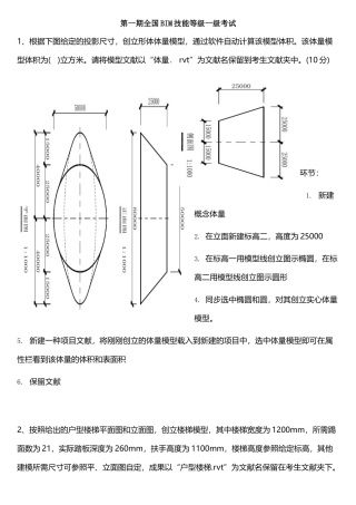 2025年第1期BIM一级历年真题解析