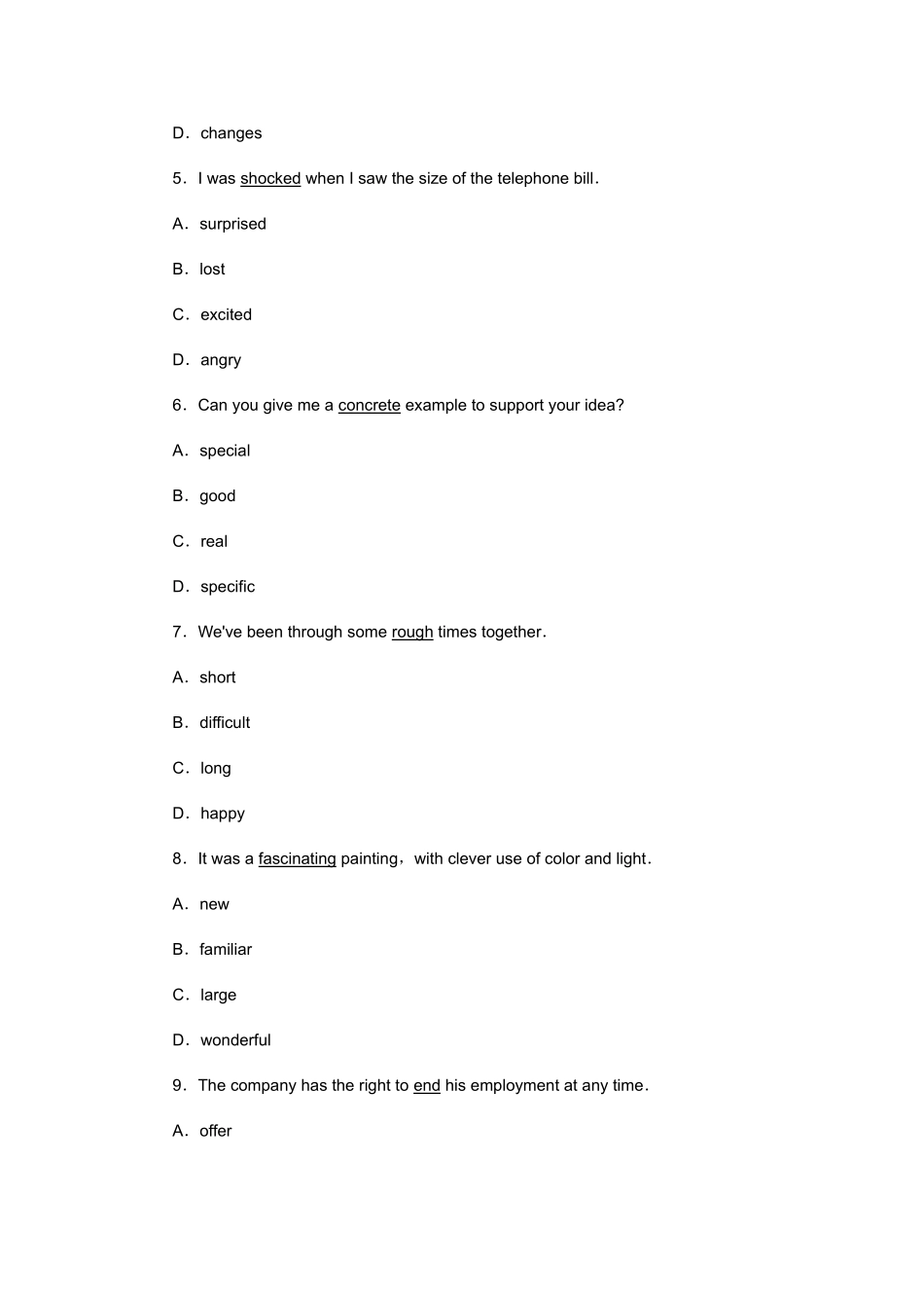 2025年职称英语等级考试试题及答案综合类C级_第2页