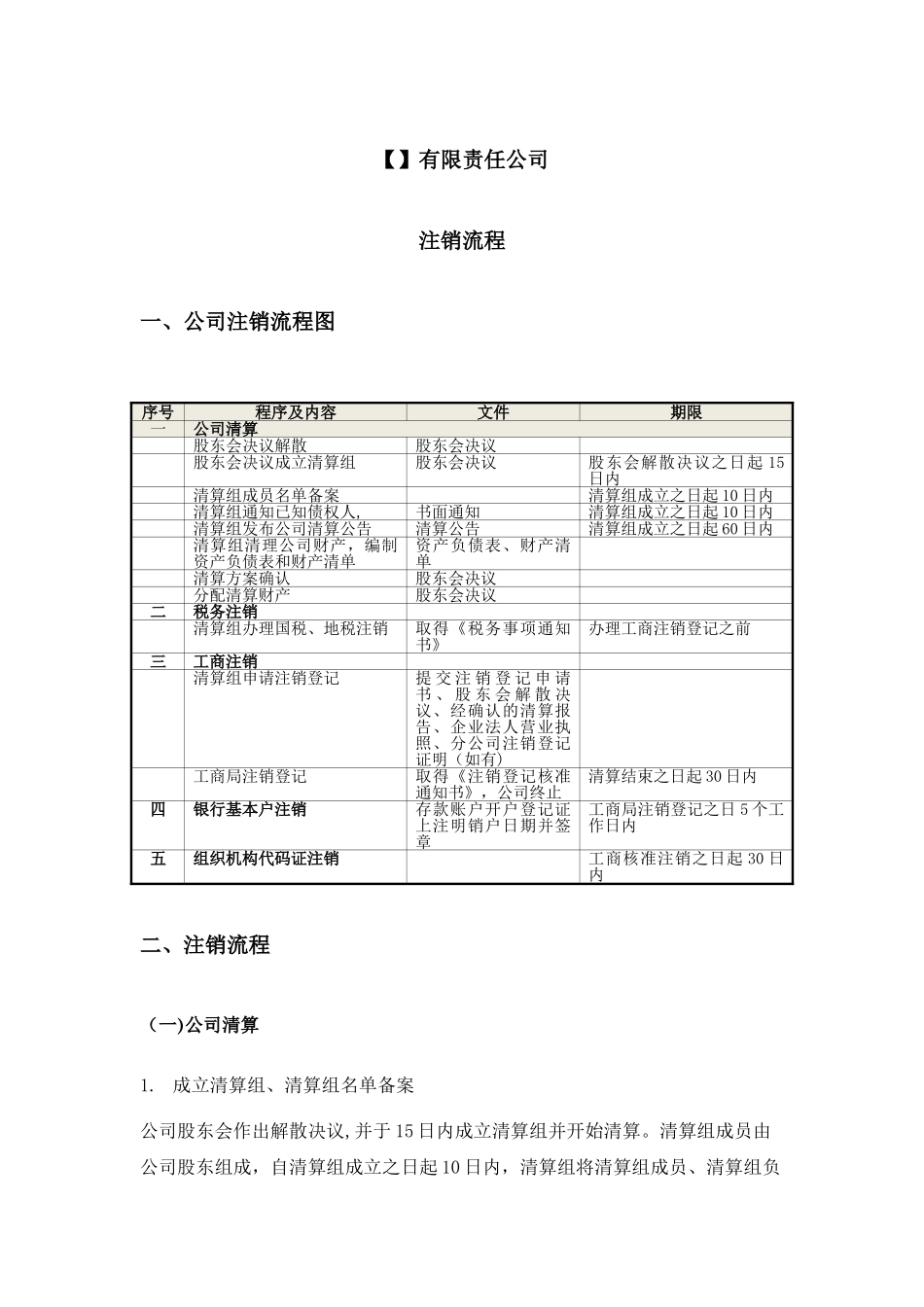 有限责任公司注销流程_第1页