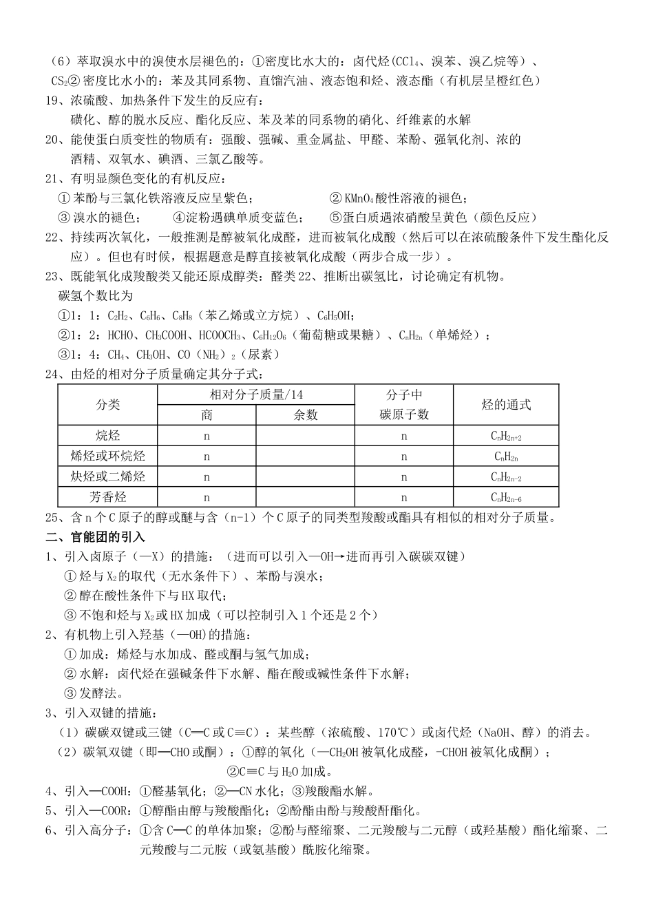 2025年有机化学基础知识点归纳18963教学内容_第2页