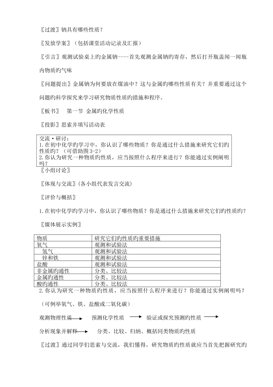 2025年人教版高一化学必修全册教案_第2页