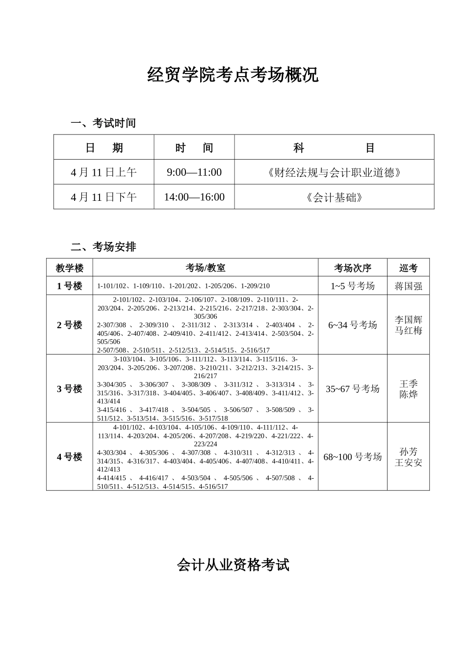 2025年4月会计从业资格考试考务手册浙江经贸职业技术_第3页