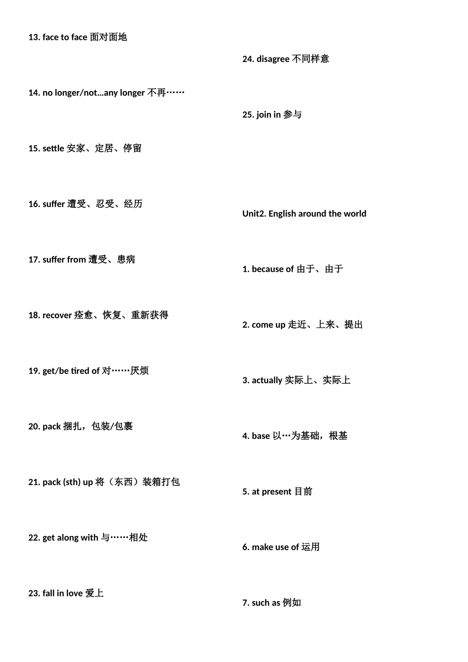 2025年高中英语全套教材重点单词汇总人教版_第2页