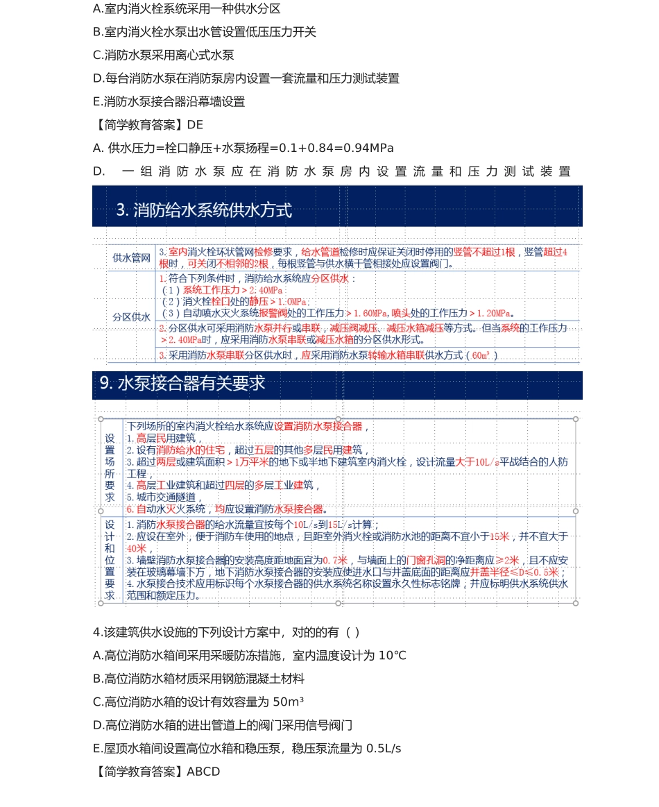 2025年一级注册消防工程师案例分析真题答案解析_第3页