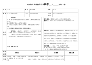 2025年青岛版五年级下册全册科学教案