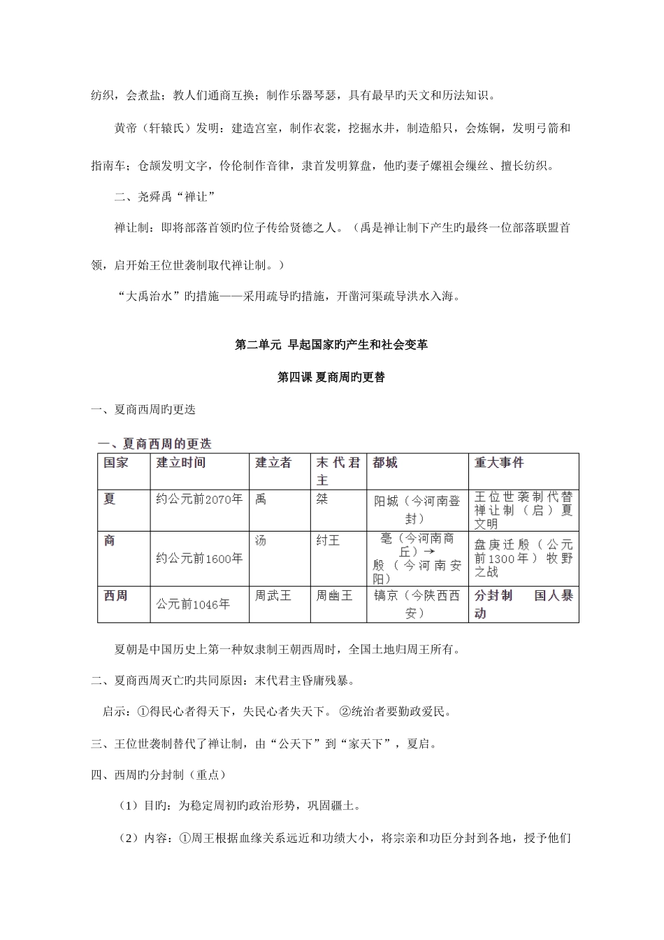 2025年部编版中国历史七年级上册全书知识点_第3页
