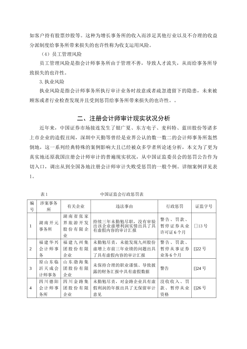 2025年学士学位论文我国注册会计师审计风险及防范_第3页