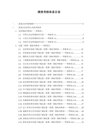 2025年公司绩效考核全套流程表格汇总