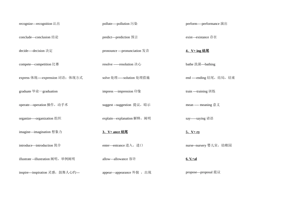 2025年高考一轮复习英语词性转换总结与归纳背诵_第2页