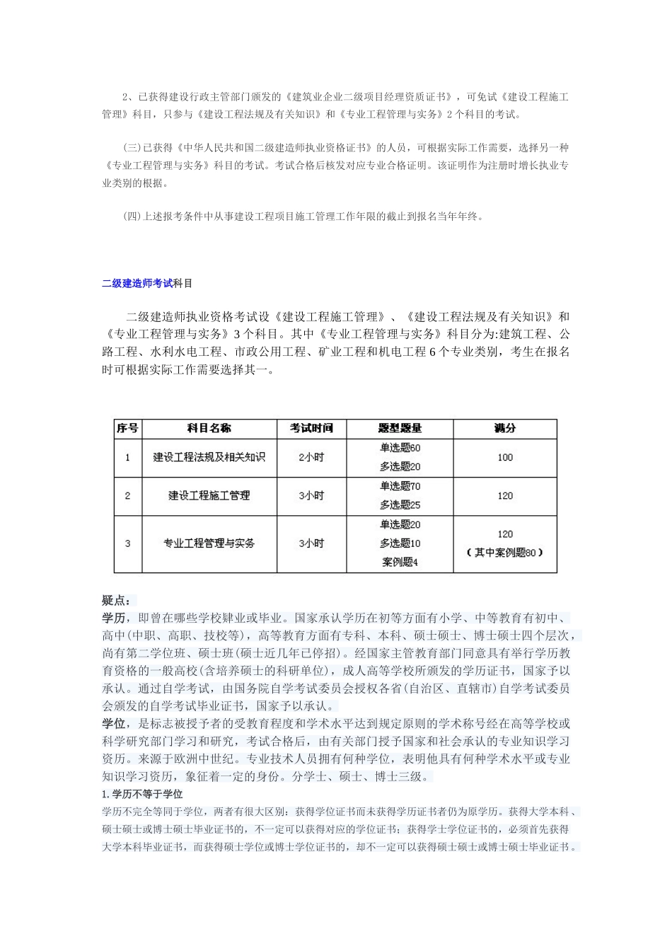 2025年二级建造师考试要求及考试规定与条件_第2页