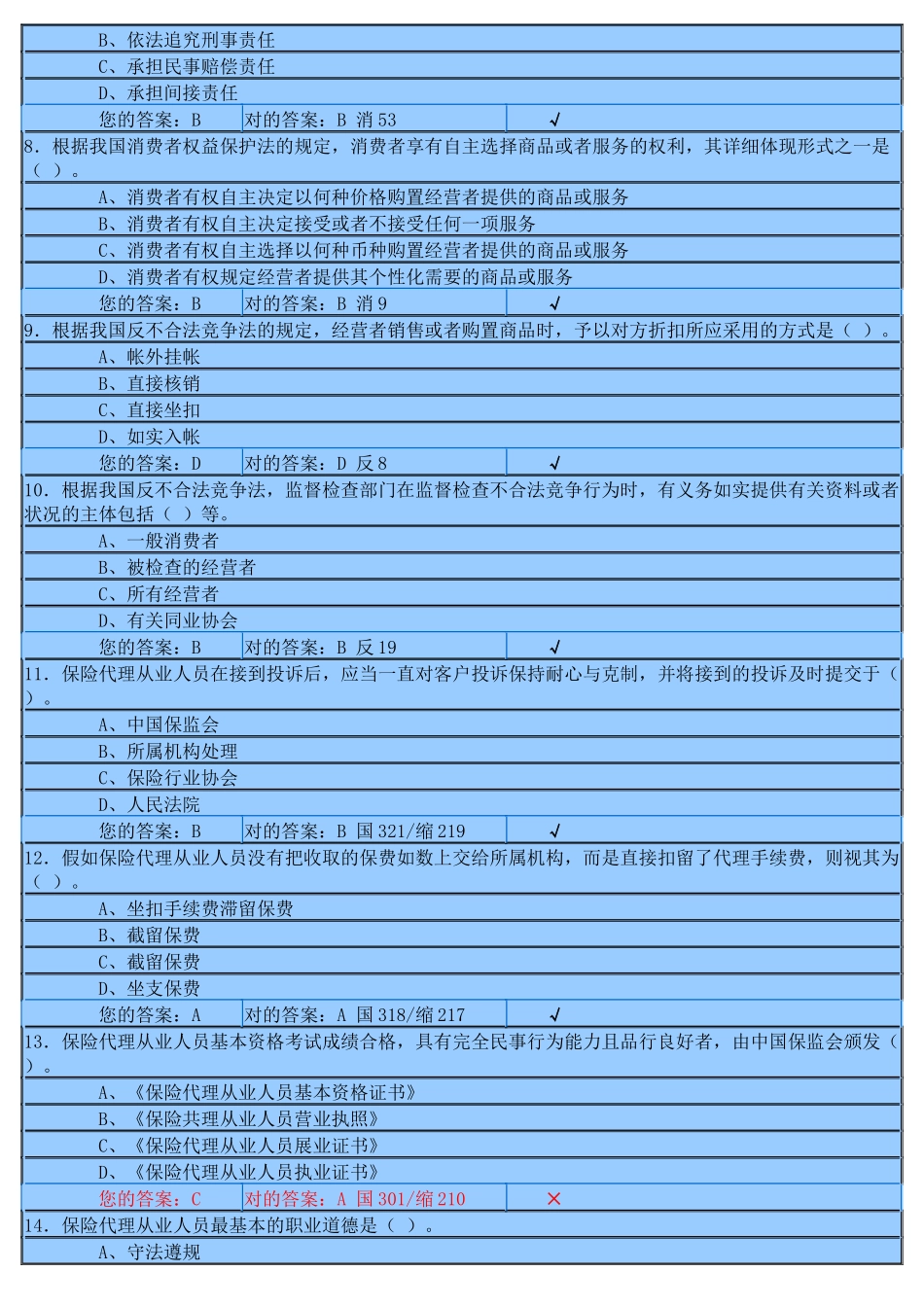 2025年下半年保险代理人资格考试模拟考试_第2页